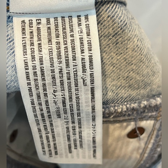 Abercrombie and Fitch Acid Wash Denim Mini Skirt Size 2 - Picture 8 of 10